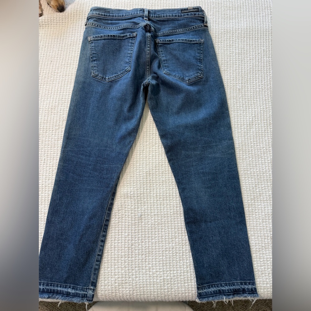 Citizens Of Humanity Dark Blue Straight Leg Jeans